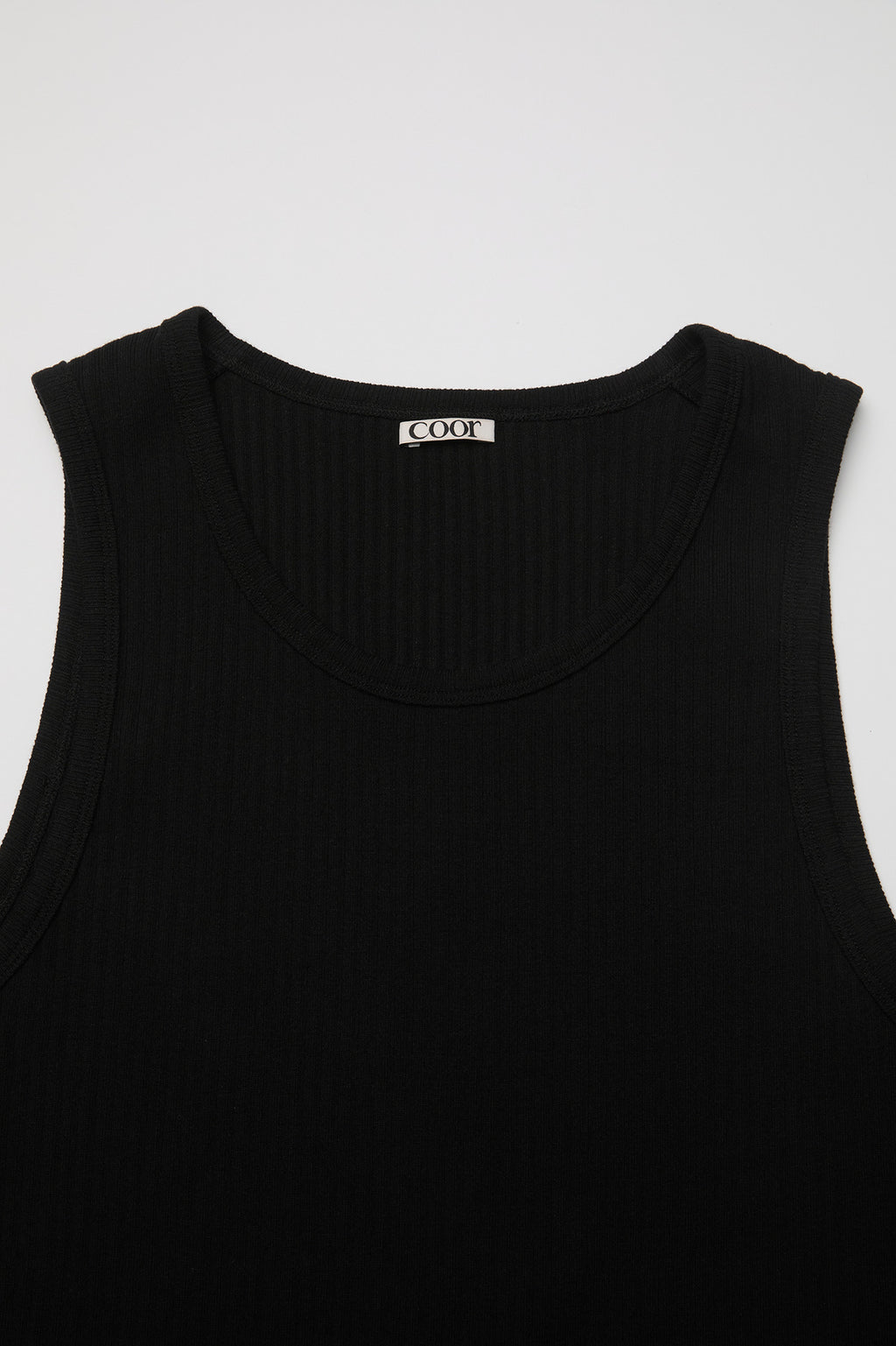 Coor - Scoop-Neck Ribbed Sleeveless (Black) product image 5 | TRAB K-Fashion Australia