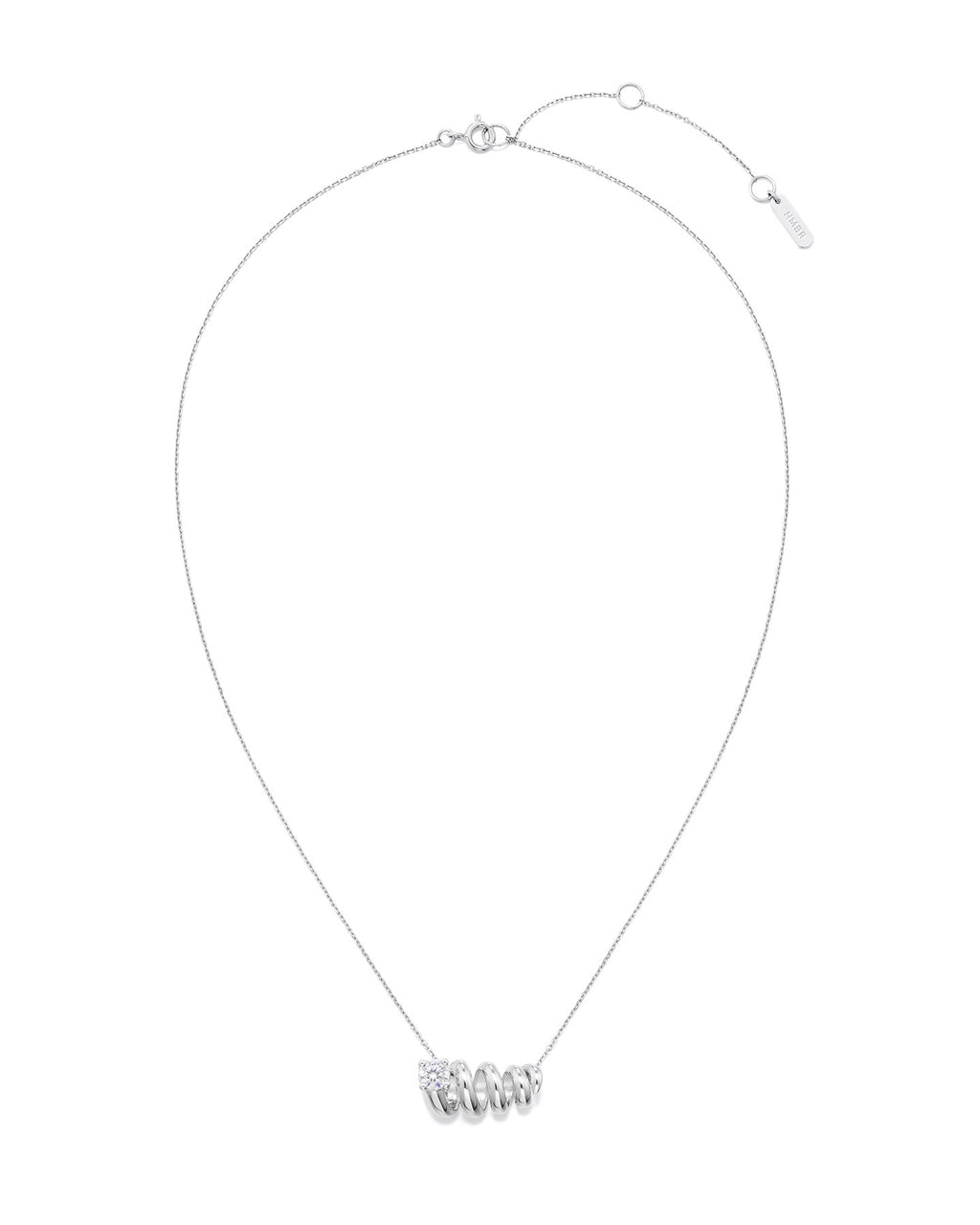 Numbering - Unbalanced Coil Pendant Necklace #8700 product image 6 | TRAB K-Fashion Australia