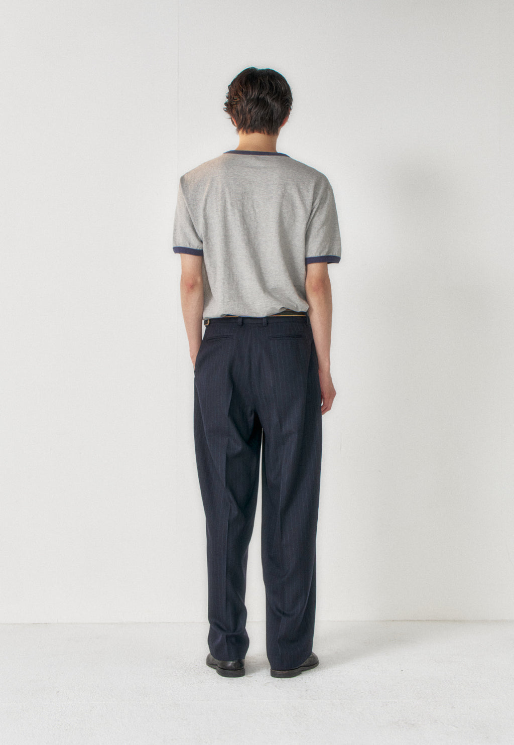 Art if acts - Slub Ringer Tee (Grey/Blue) product image 3 | TRAB K-Fashion Australia