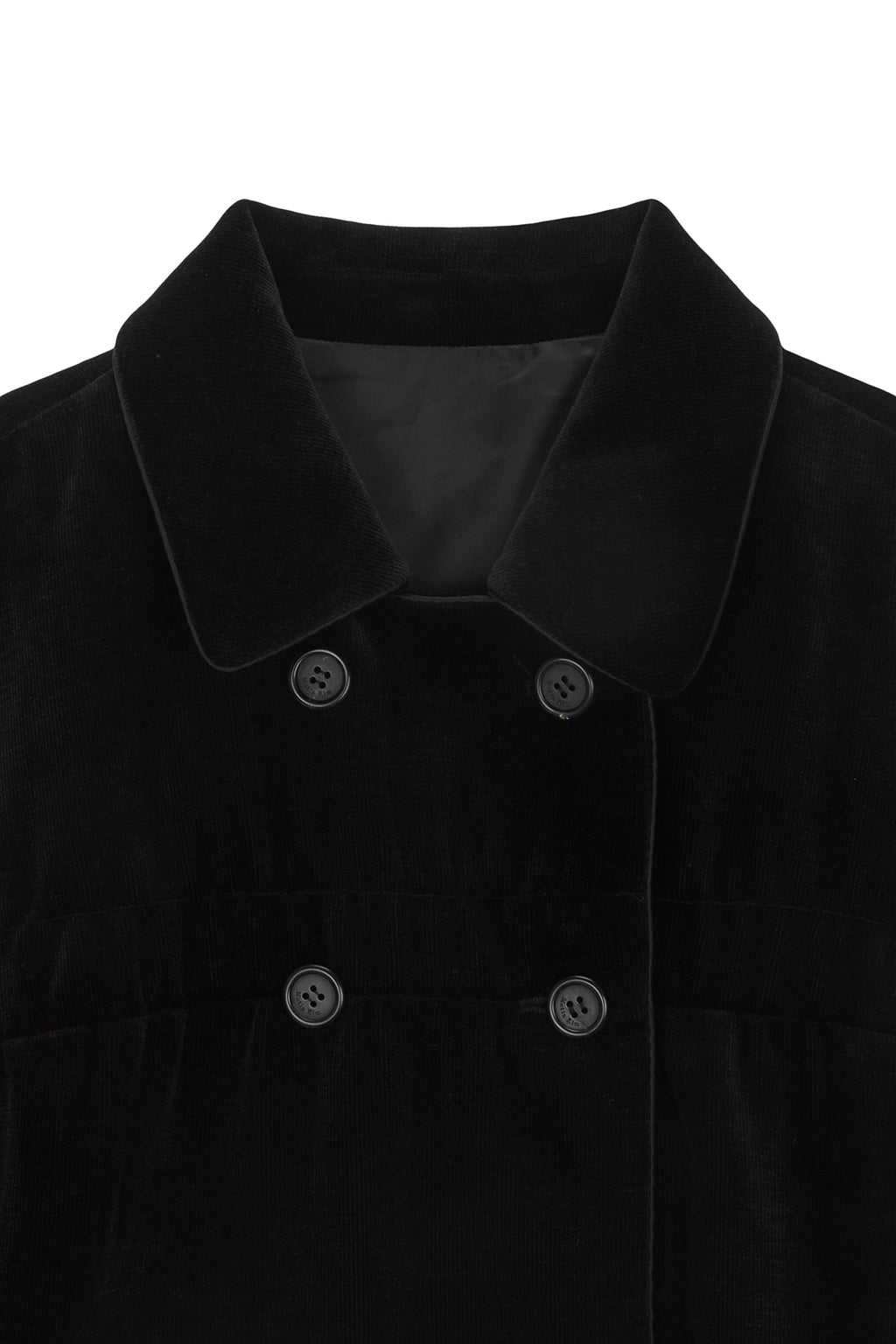 Matin Kim - Velvet Double Crop Jacket (Black) product image 3 | TRAB K-Fashion Australia