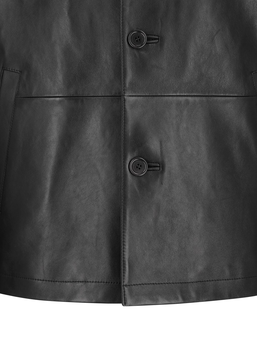 Amomento - Lambskin mid jacket (Black) product image 13 | TRAB K-Fashion Australia