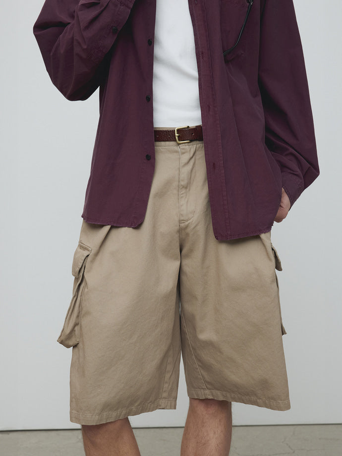 Tonywack - Silk Cotton Garment-Dyed Shirt (Faded Burgundy) product image 6 | TRAB K-Fashion Australia
