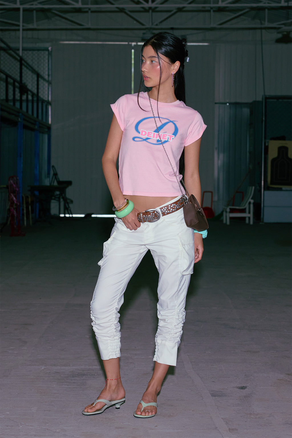 Deinet - Signature Logo Slim T-Shirt (Pink) product image 5 | TRAB K-Fashion Australia