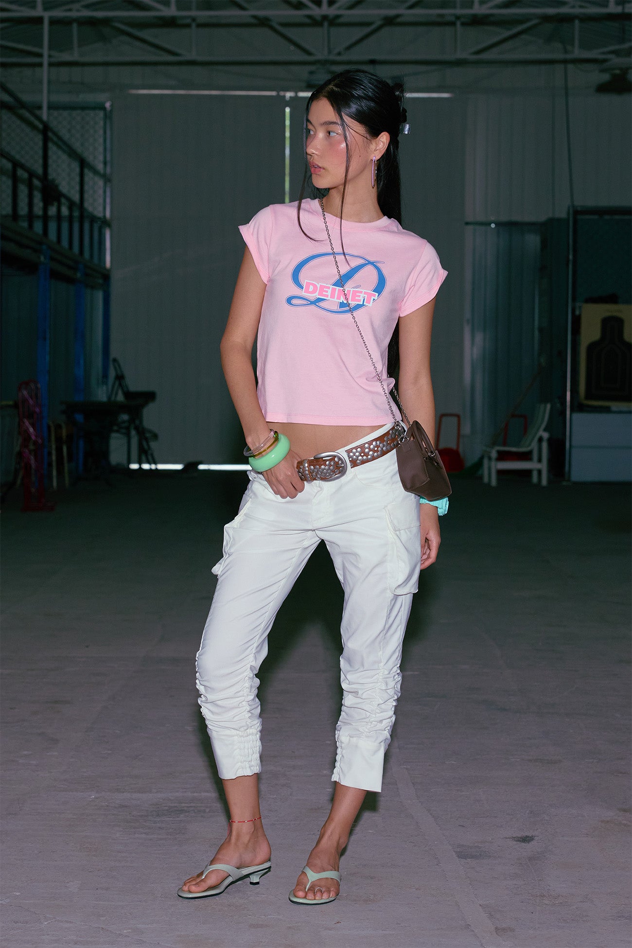 Deinet - Signature Logo Slim T-Shirt (Pink) product image 5 | TRAB K-Fashion Australia