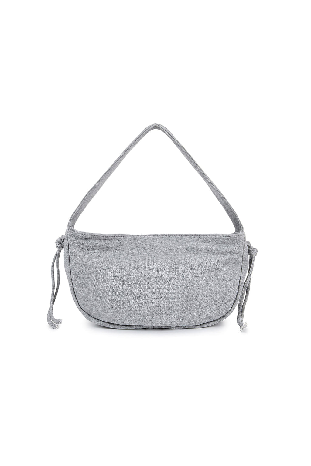 Matin Kim - Applique Logo Jersey Shoulder Bag (Grey) product image 5 | TRAB K-Fashion Australia