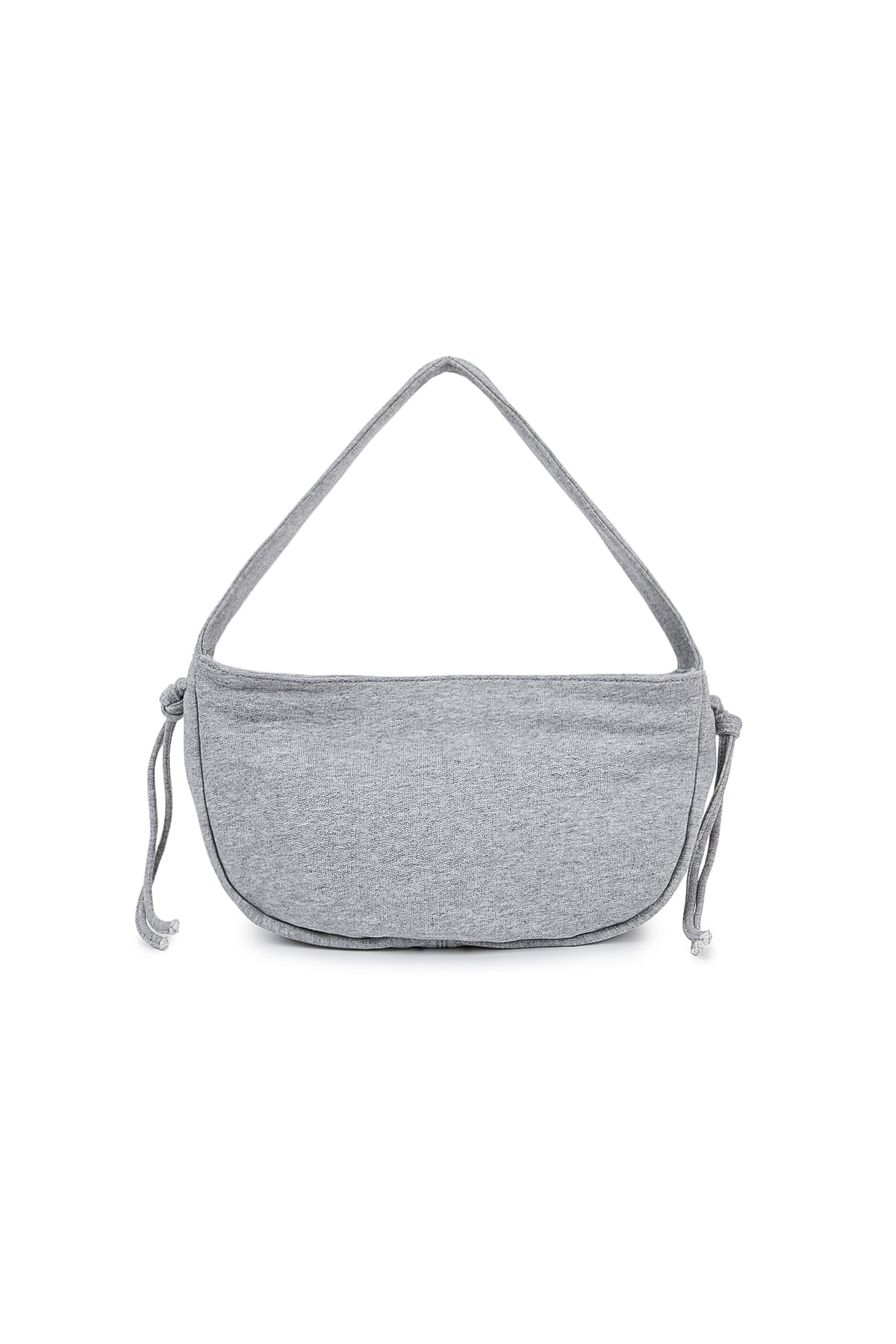 Matin Kim - Applique Logo Jersey Shoulder Bag (Grey) product image 5 | TRAB K-Fashion Australia