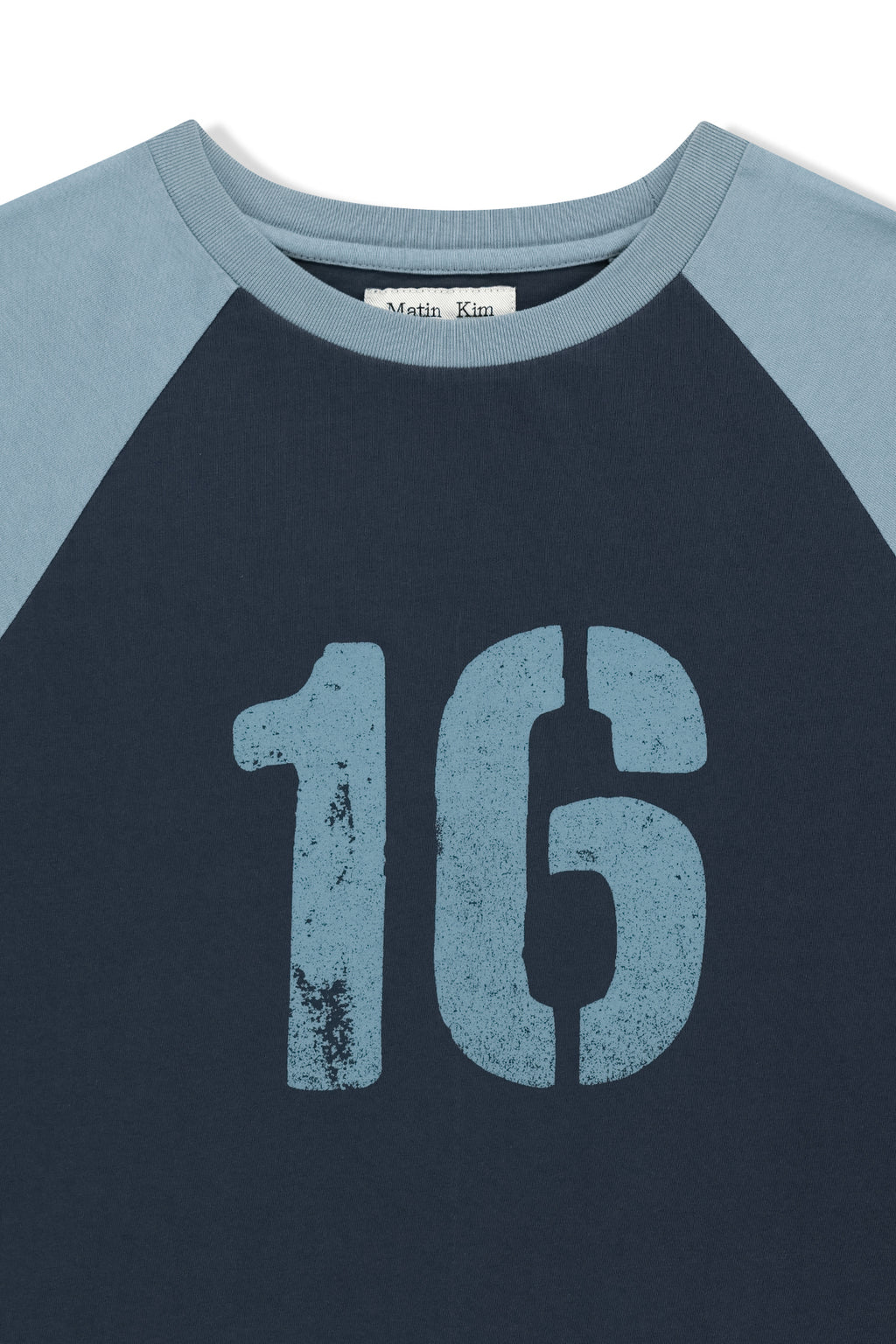 Matin Kim - Raw Edge Raglan Top (Navy) product image 4 | TRAB K-Fashion Australia