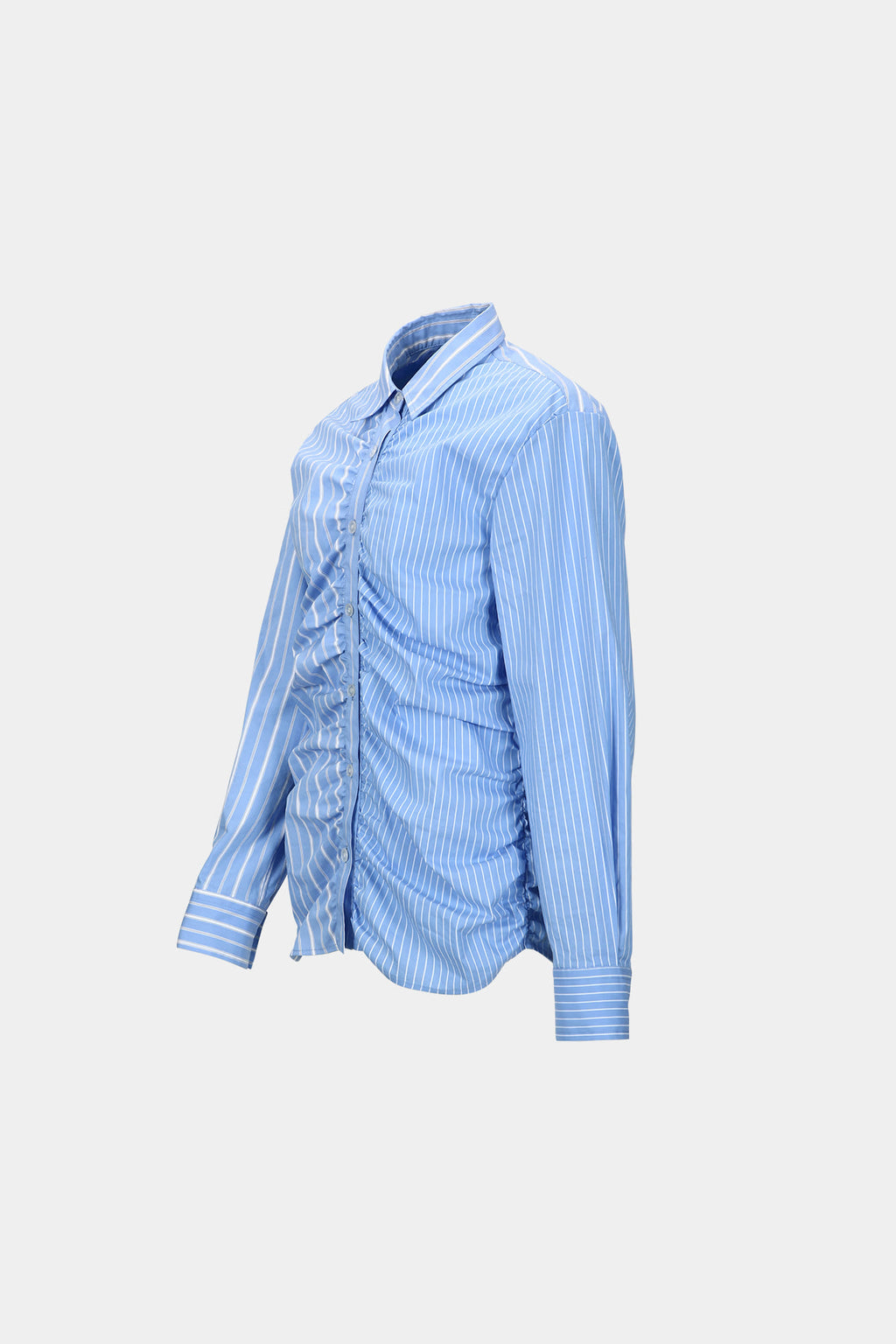 Andersson Bell - Stripe Shirring Shirt (Blue) product image 10 | TRAB K-Fashion Australia