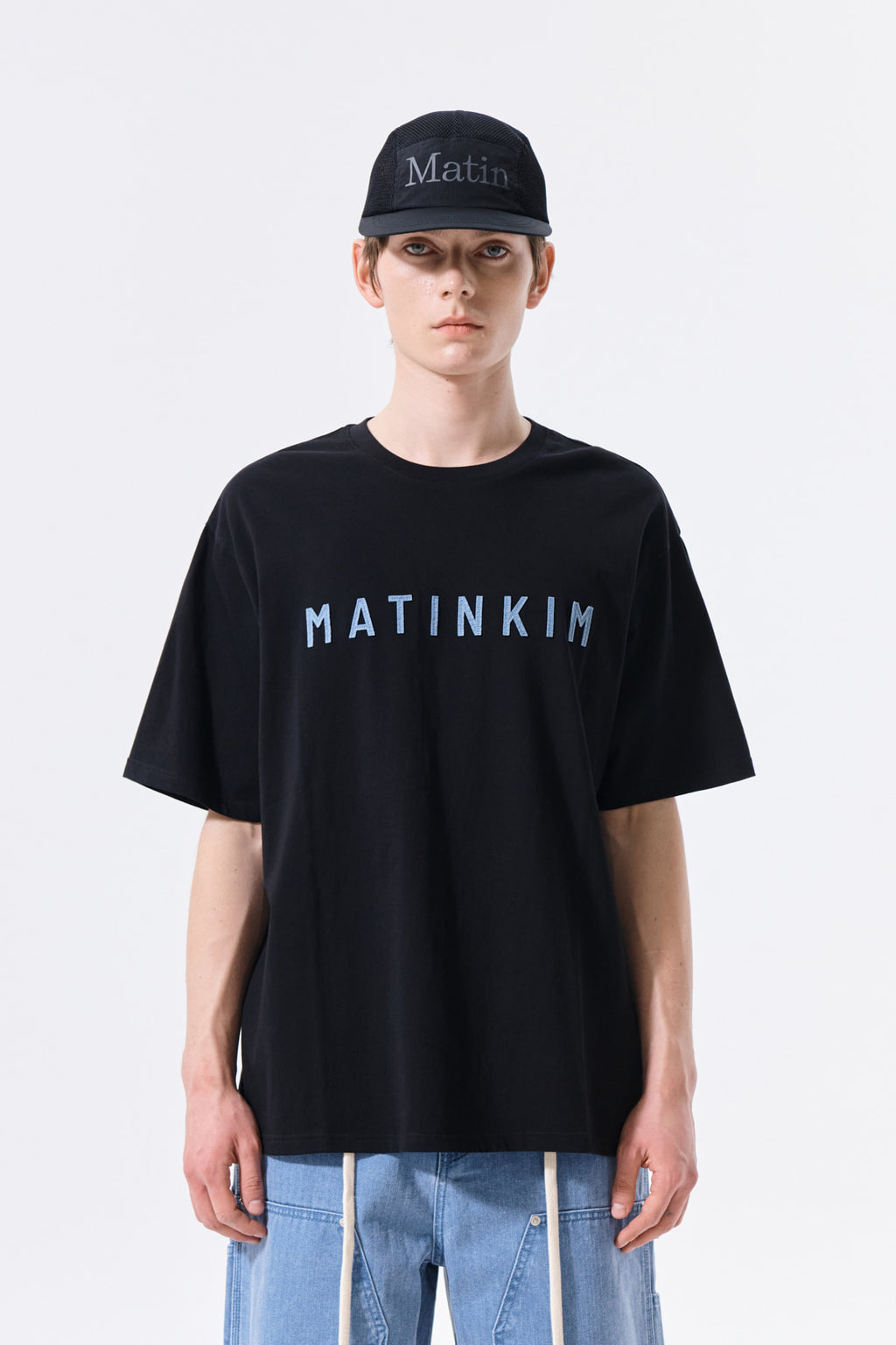 Matin Kim - Applique Felt Logo Top (Strong Black) product image 5 | TRAB K-Fashion Australia