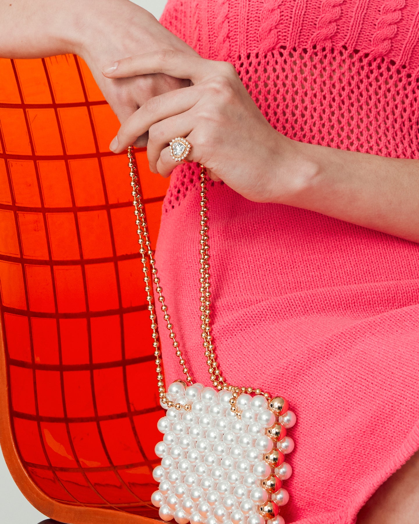 Numbering - Pearl Heart Ring #3472 product image 4 | TRAB K-Fashion Australia