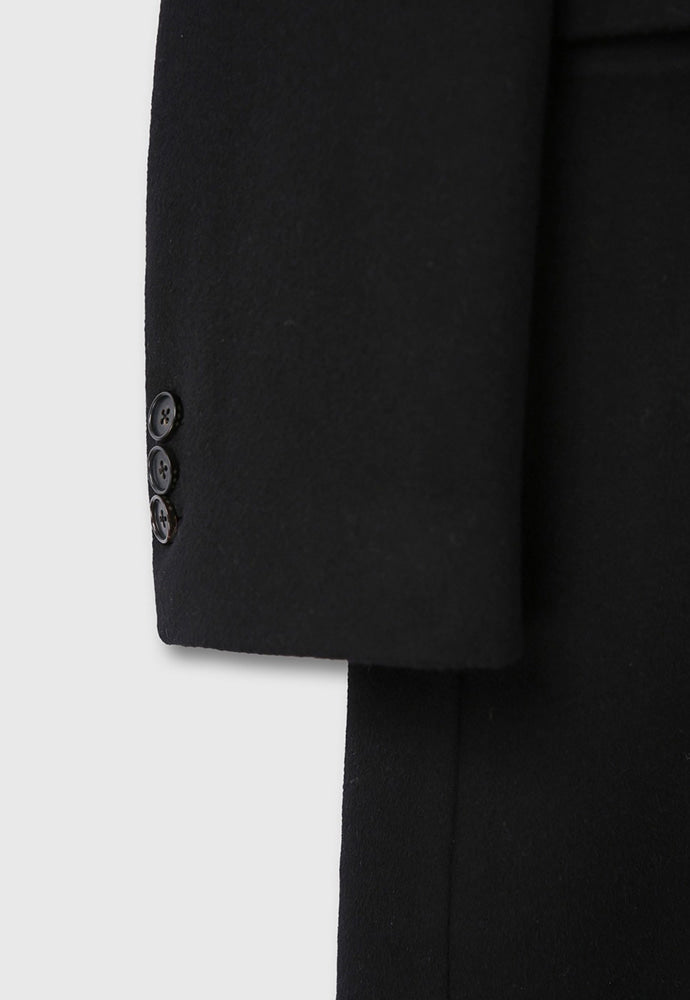 Tonywack - Wool And Cashmere Tailored Single Coat (Black) product image 17 | TRAB K-Fashion Australia