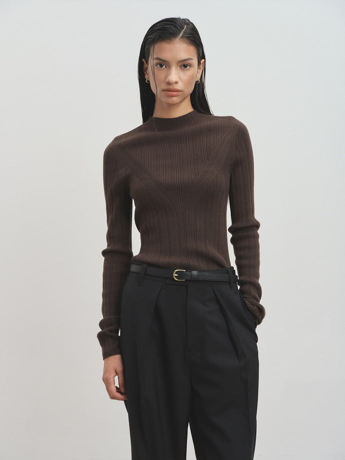 Tonywack - Light Wool Pleated Wide Trousers (Black) product image 1 | TRAB K-Fashion Australia