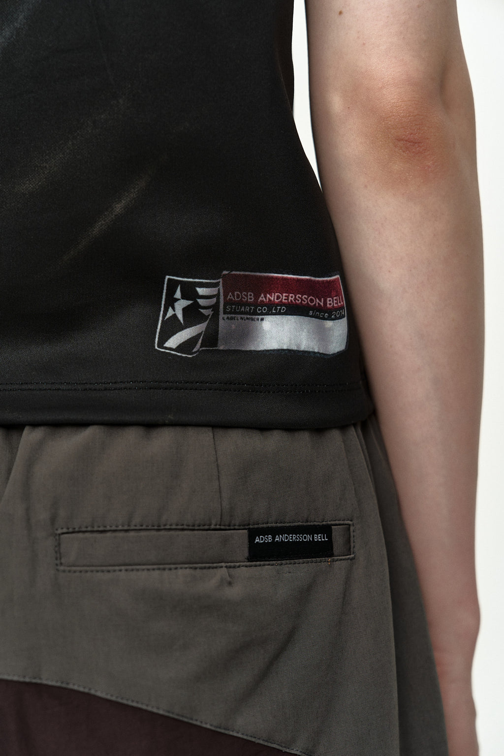 Andersson Bell - Printed Racing Zip-Up Top (Black) product image 6 | TRAB K-Fashion Australia