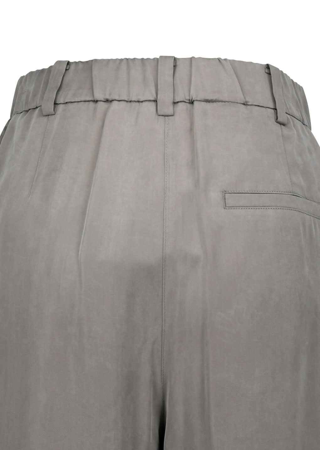 Amomento - Women's Cupro Two Tuck Wide Pants (Grey) product image 10 | TRAB K-Fashion Australia