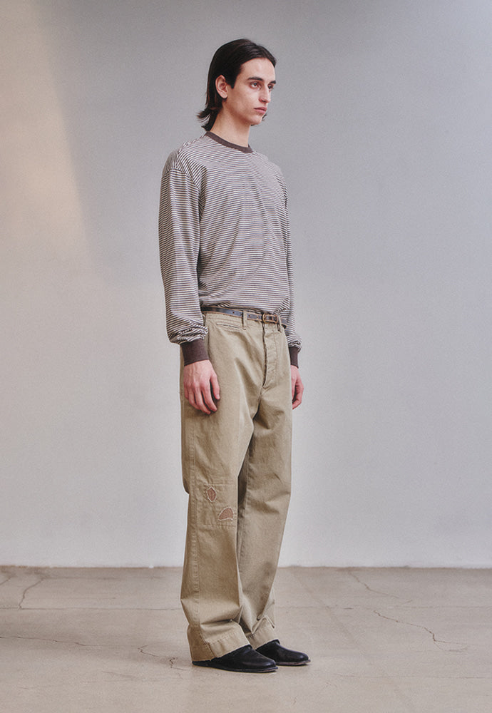 Art if acts - Washed Stripe Long Sleeve (Wood) product image 3 | TRAB K-Fashion Australia
