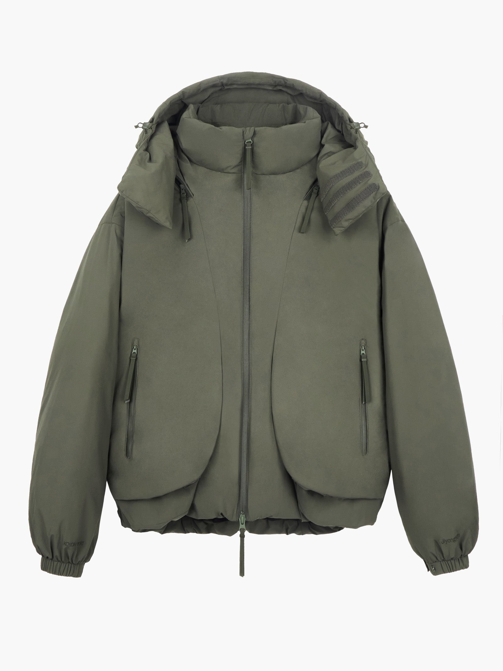 Jiyong Kim - Twisted Down Jacket (Dark Green) product image 14 | TRAB K-Fashion Australia