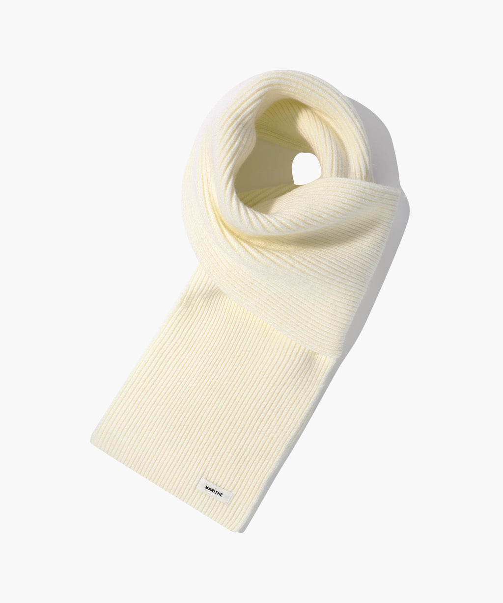 Marithe & Francois Girbaud - Regular Logo Muffler&glove (Cream) product image 2 | TRAB K-Fashion Australia