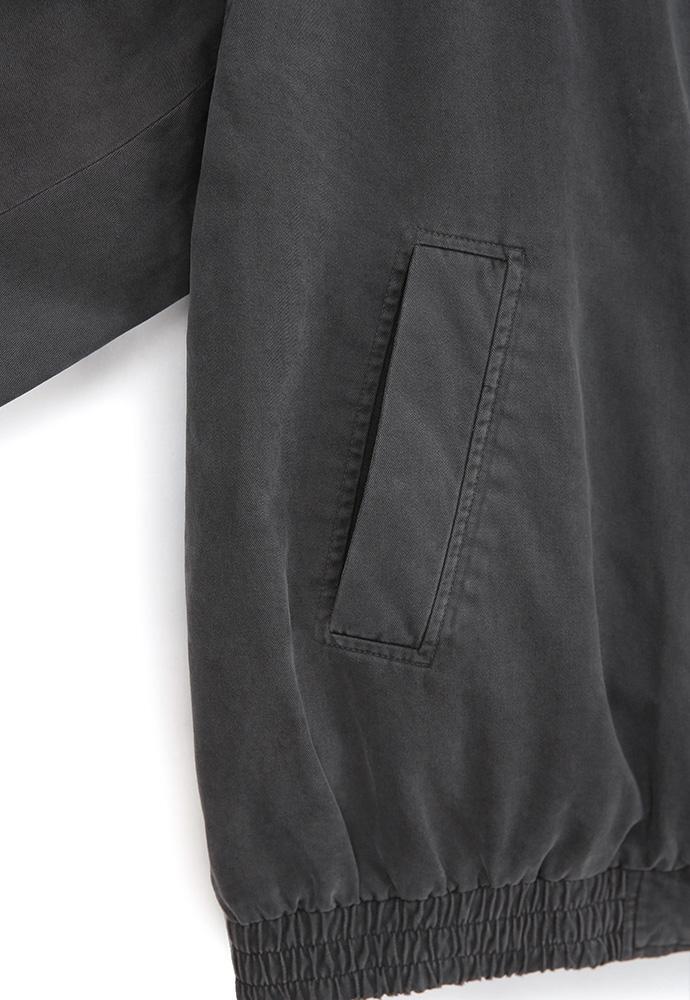 Art if acts - Washed Leather Collar Jacket (Charcoal) product image 13 | TRAB K-Fashion Australia