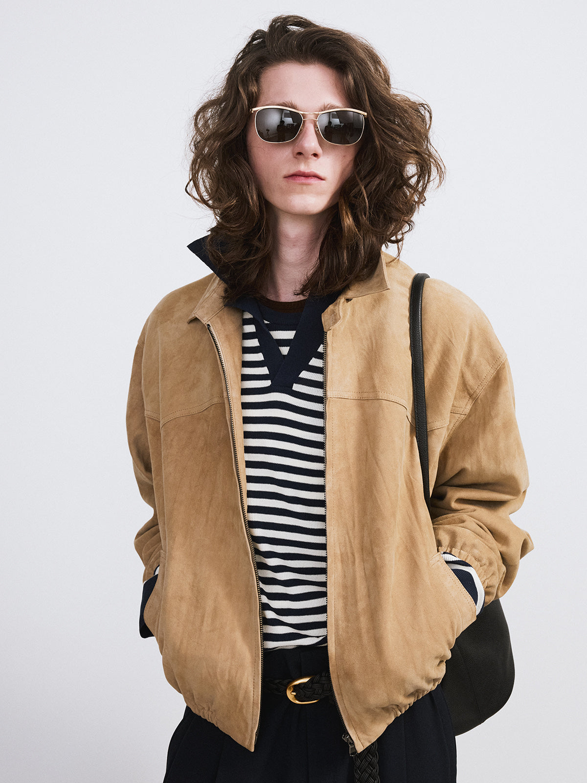 Recto - Suede Harrington Jumper (Desert) product image 4 | TRAB K-Fashion Australia