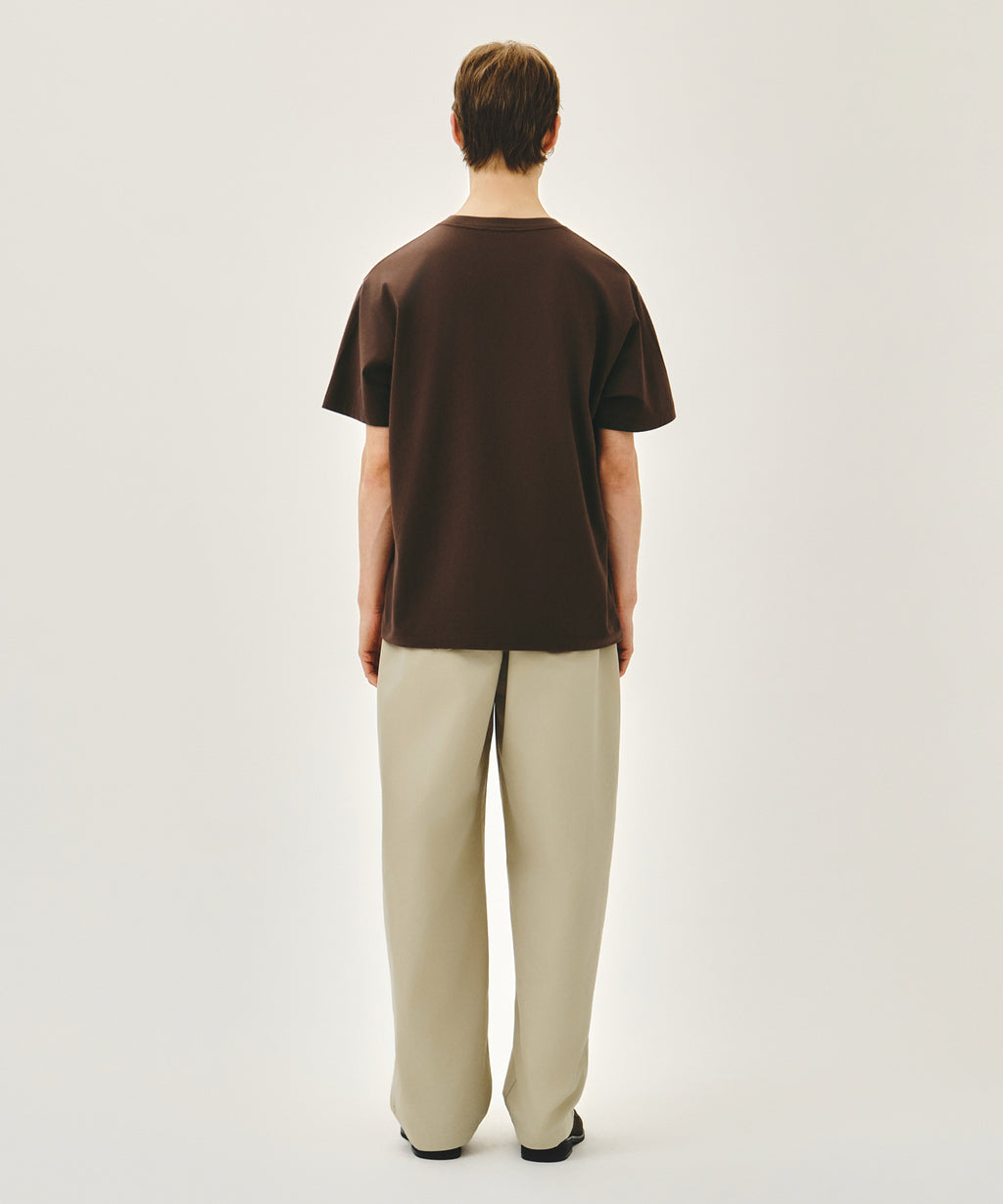 Marithe & Francois Girbaud - Curved Chino Pants (Beige) product image 5 | TRAB K-Fashion Australia
