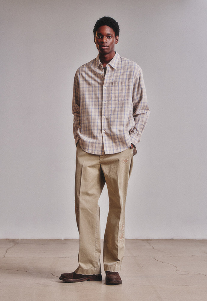 Art if acts - French Check Shirt (Cliff/Blue) product image 2 | TRAB K-Fashion Australia
