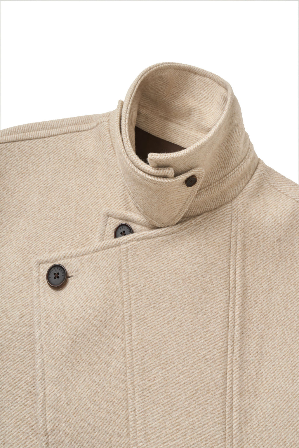 STU - Layered Lapel Coat In (Ivory) product image 18 | TRAB K-Fashion Australia