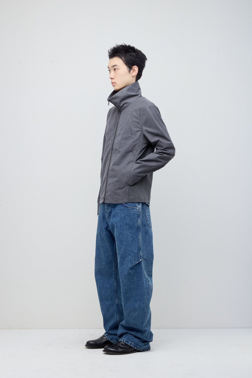 Hatchingroom - Funnel Neck Jacket (Grey) product image 7 | TRAB K-Fashion Australia