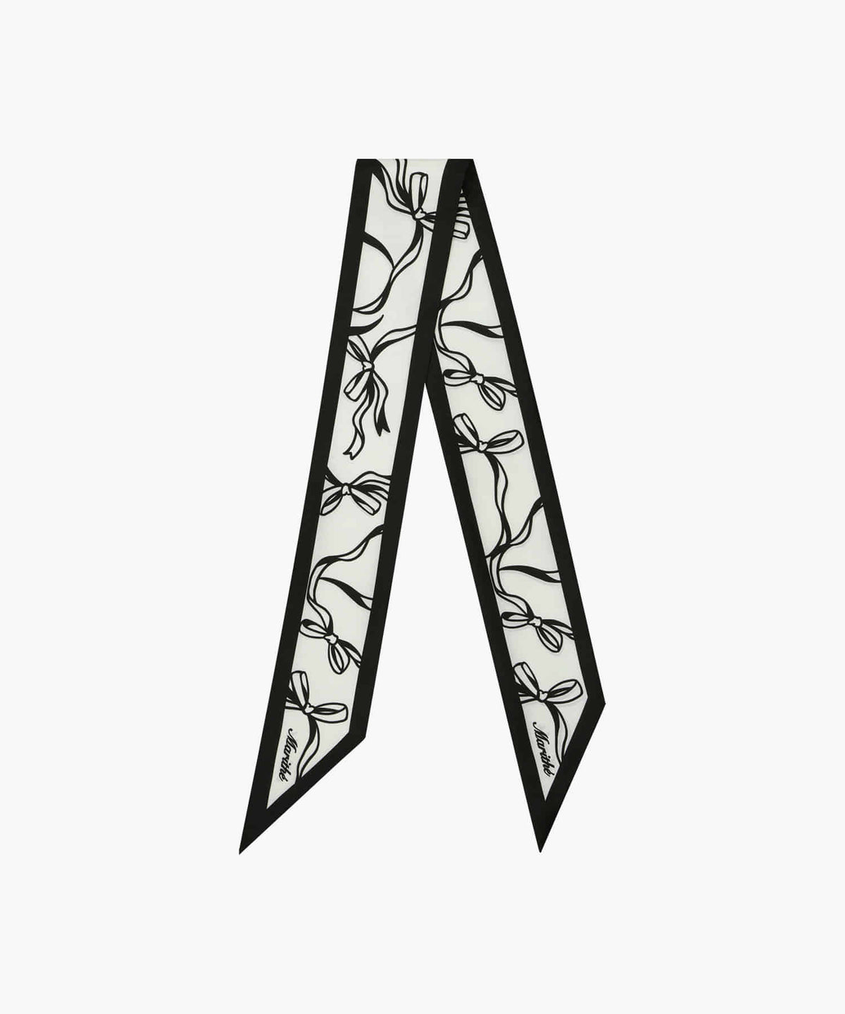 Marithe & Francois Girbaud - Silk Twilly Scarf (Ivory) product image 1 | TRAB K-Fashion Australia