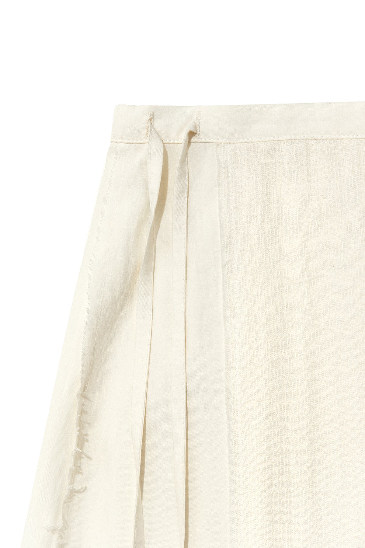 Matin Kim - Hook And Eye String Long Skirt (Ivory) product image 3 | TRAB K-Fashion Australia