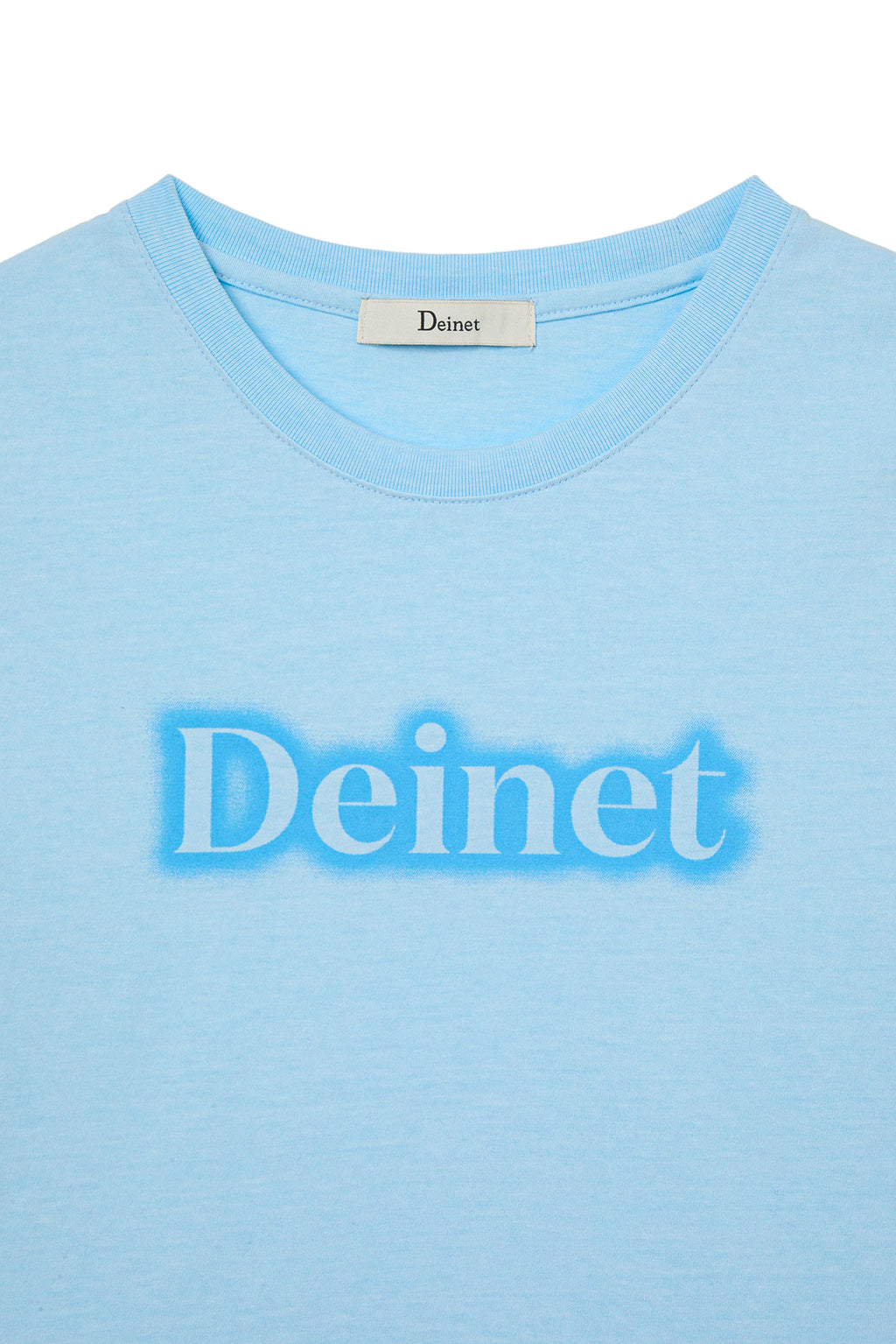 Deinet - Spray Logo Pigment T-Shirt (Sky Blue) product image 3 | TRAB K-Fashion Australia
