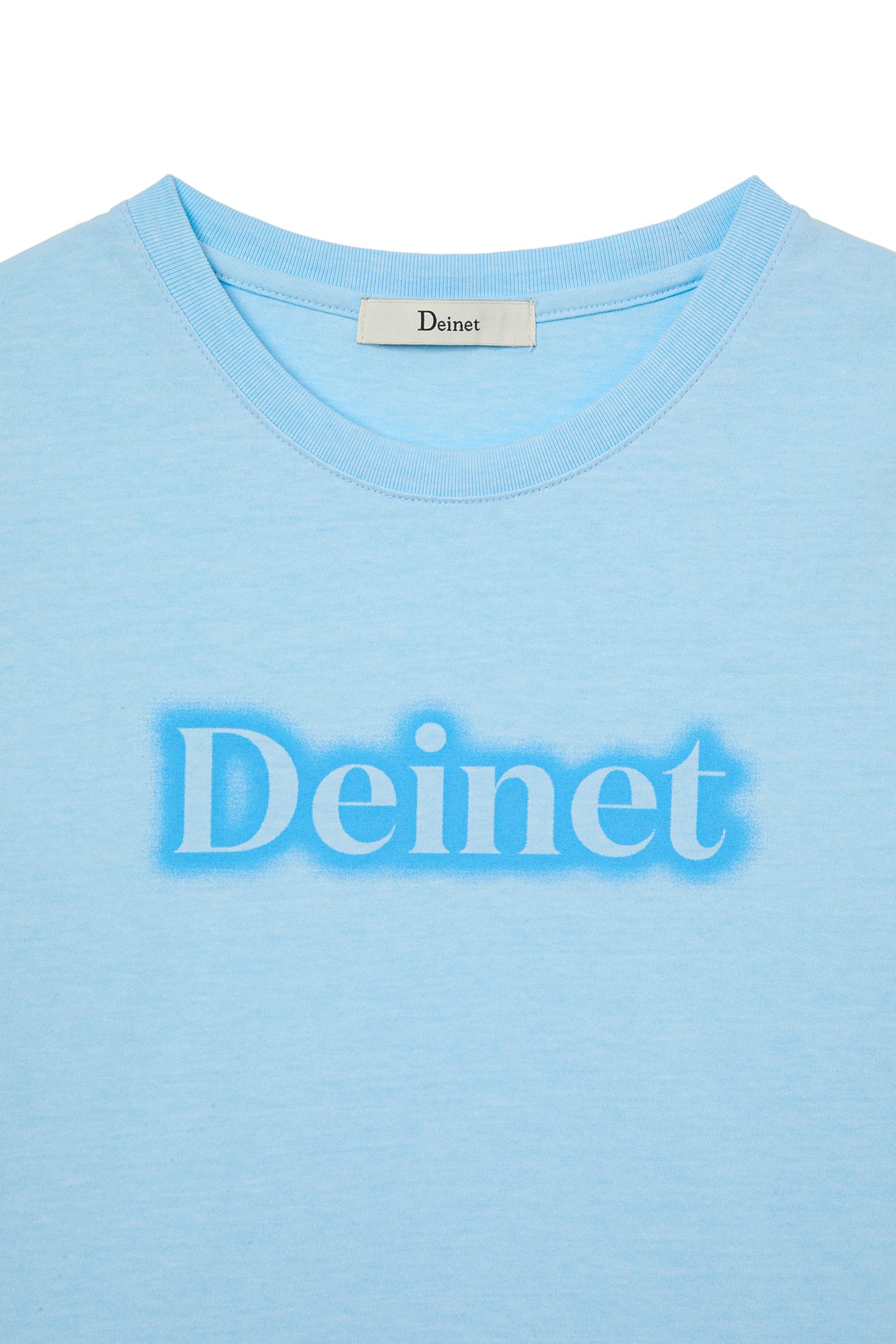 Deinet - Spray Logo Pigment T-Shirt (Sky Blue) product image 3 | TRAB K-Fashion Australia