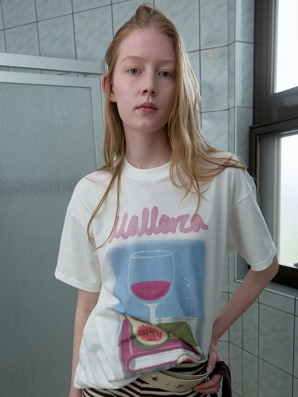 Kijun - [Ships 17 June] Vino Oversized Tee (Off-White) product image 3 | TRAB K-Fashion Australia