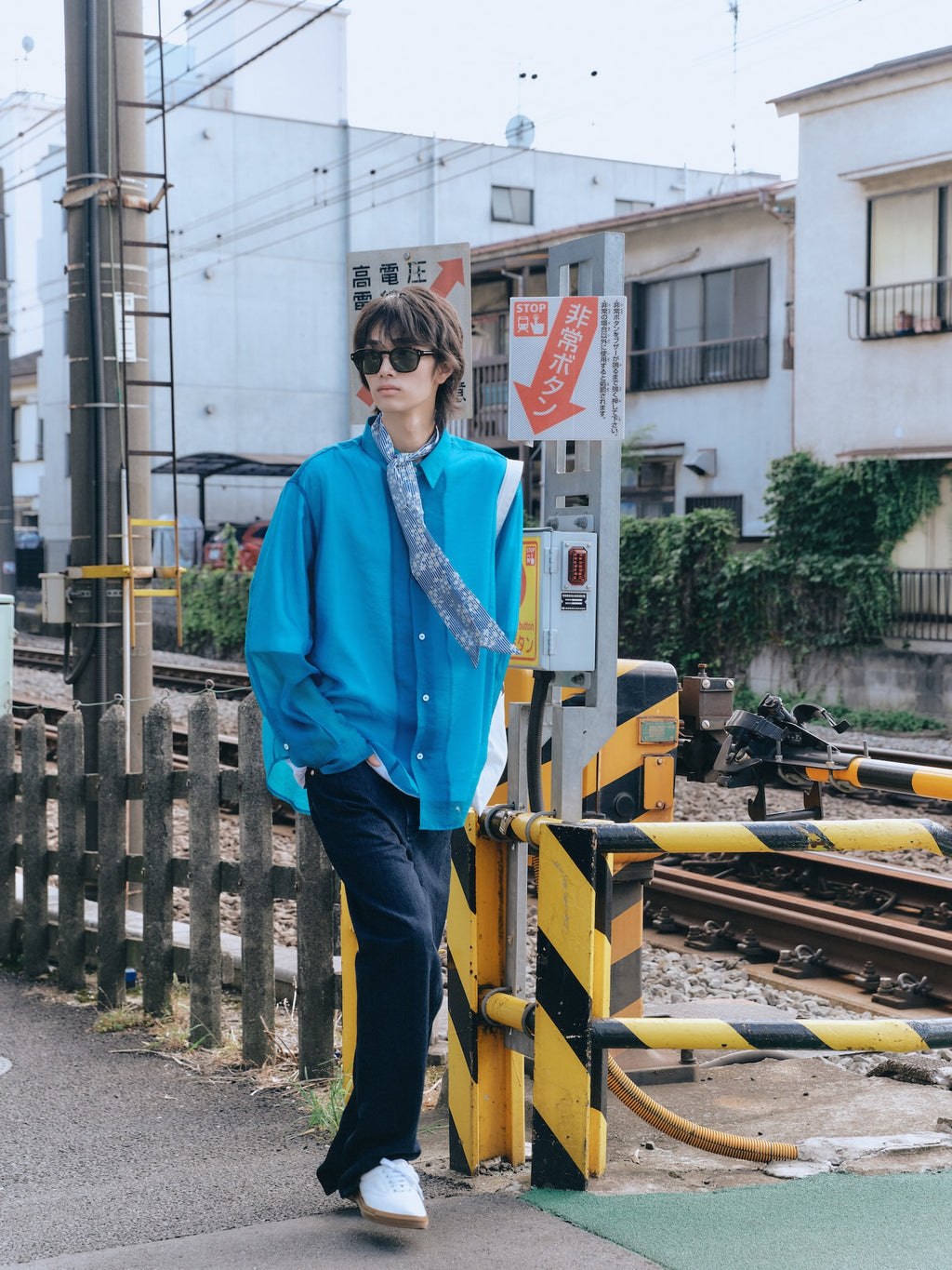 Stu - Sheer Shirt (Blue) product image 13 | TRAB K-Fashion Australia