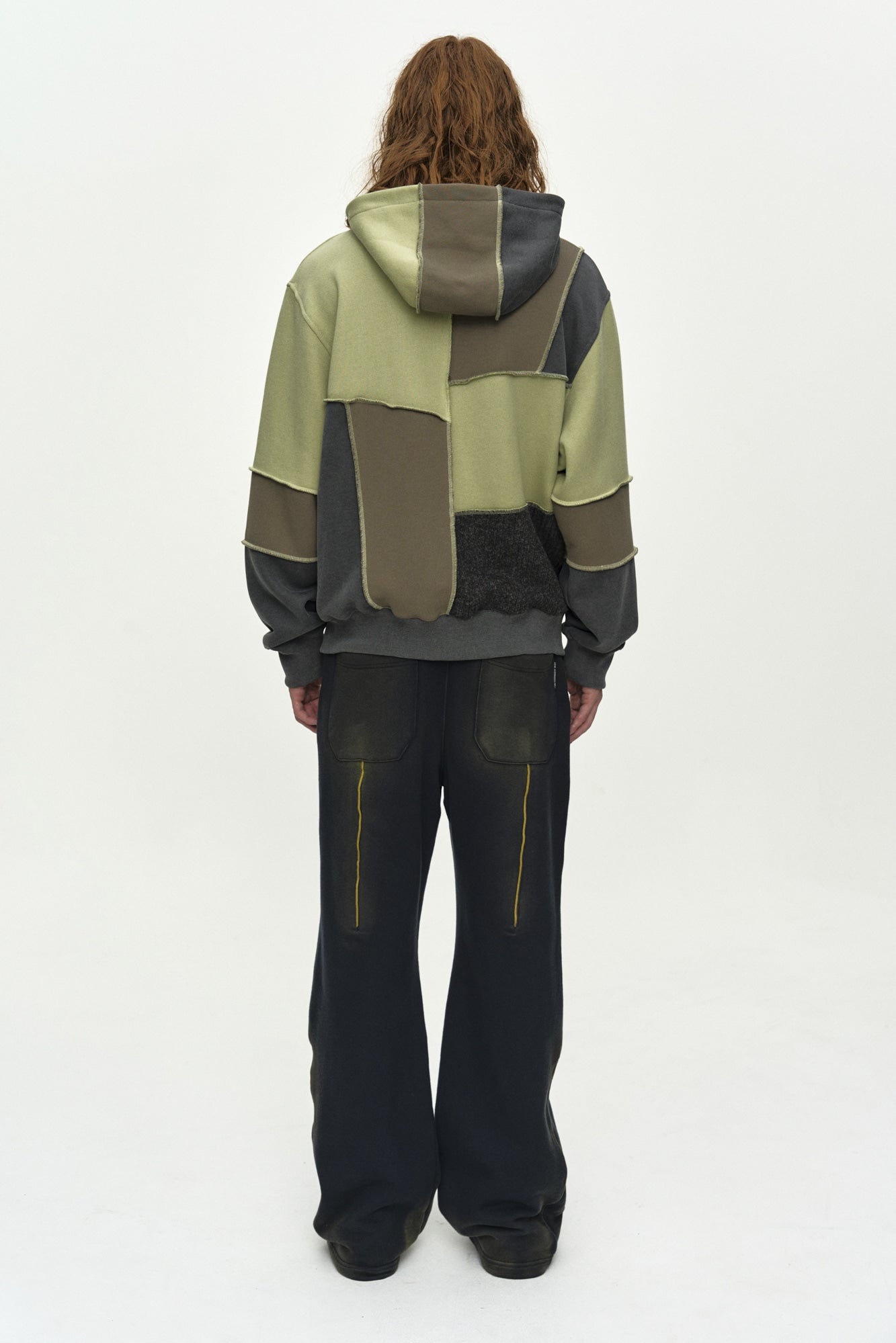 Andersson Bell - Unisex Piping Line Dyed Sweat Pants (Navy) product image 4 | TRAB K-Fashion Australia
