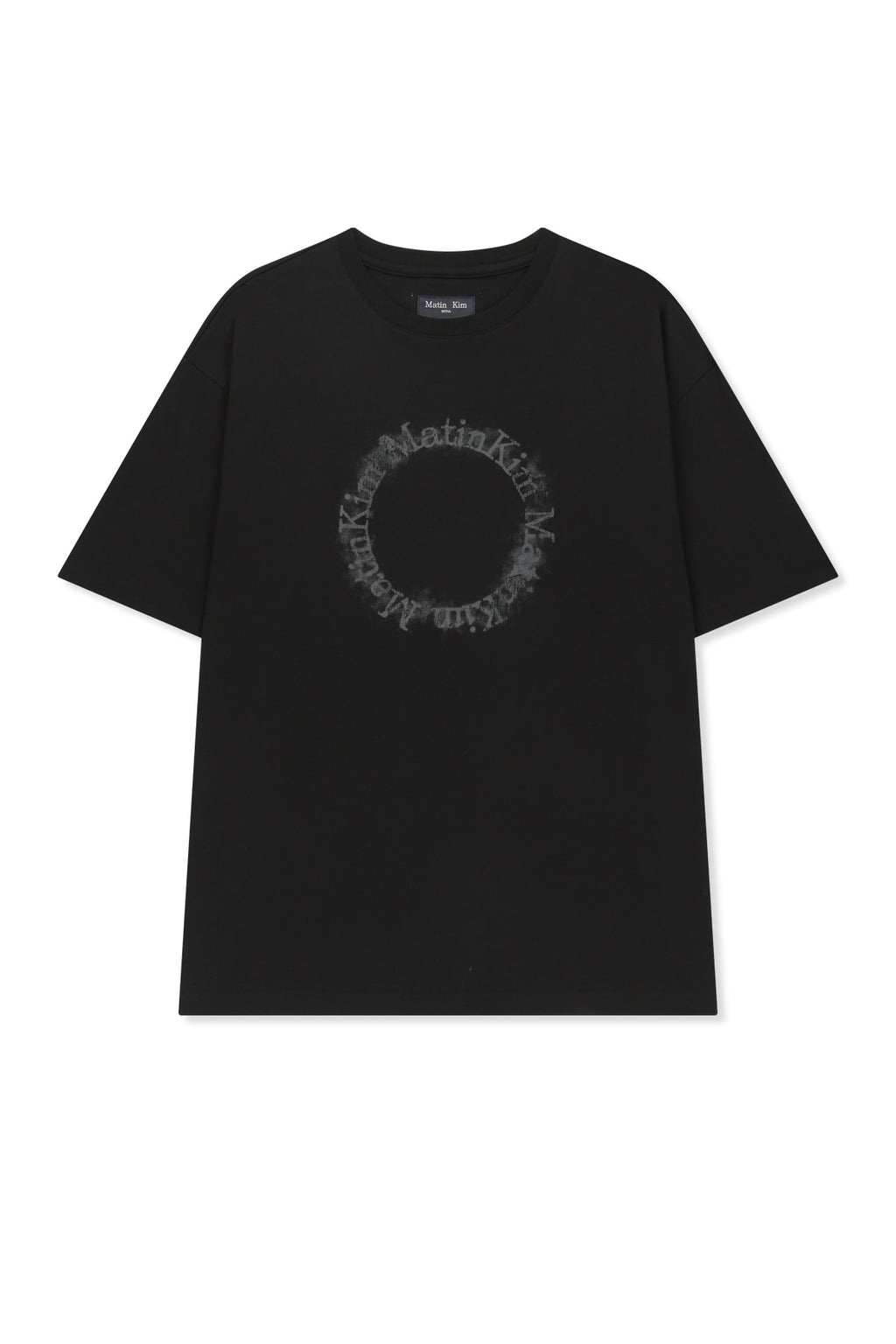 Matin Kim - [Pre-Order – Ships July 2] Matin Kim Circle Logo Top (Black) product image 1 | TRAB K-Fashion Australia