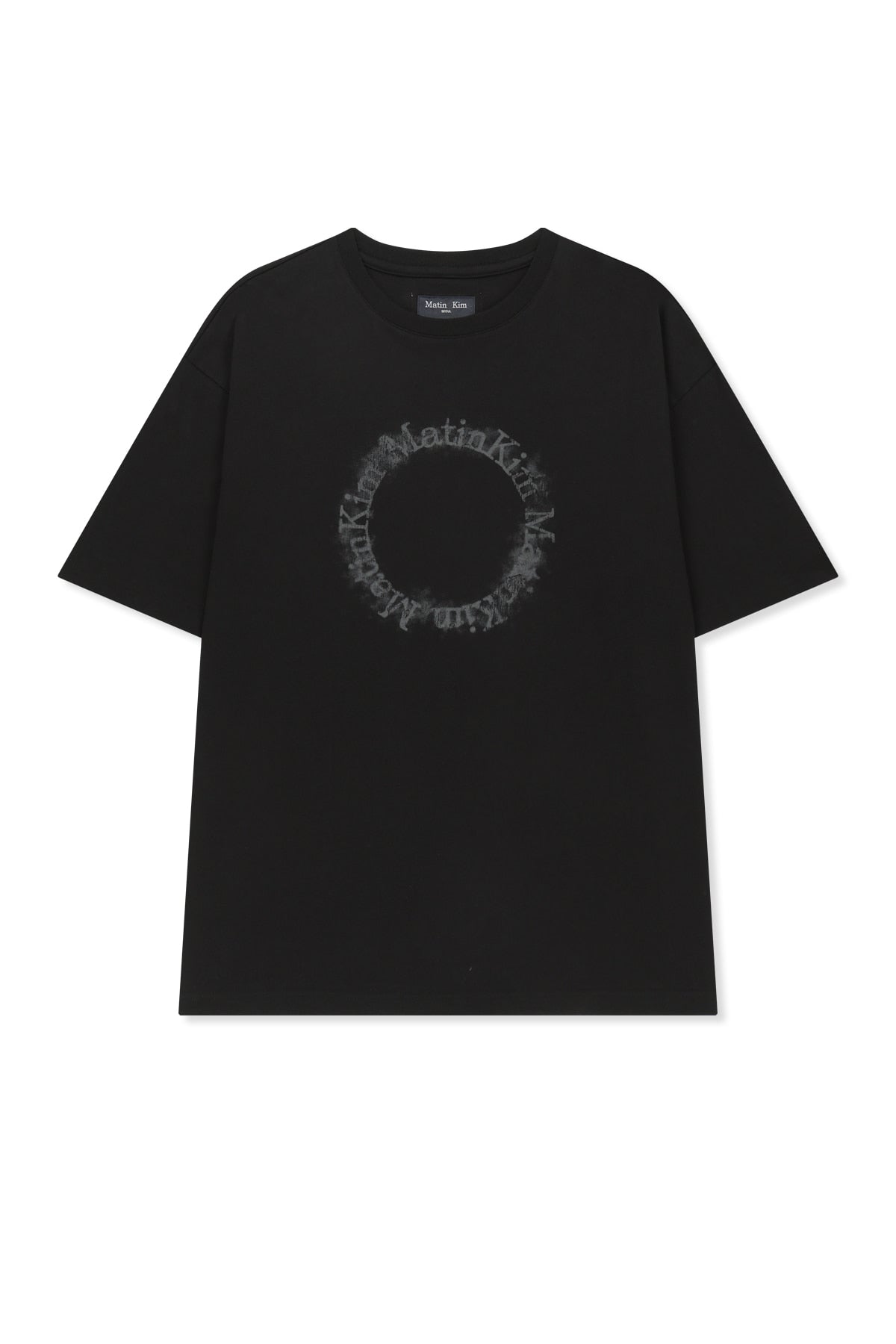 Matin Kim - [Pre-Order – Ships July 2] Matin Kim Circle Logo Top (Black) product image 1 | TRAB K-Fashion Australia