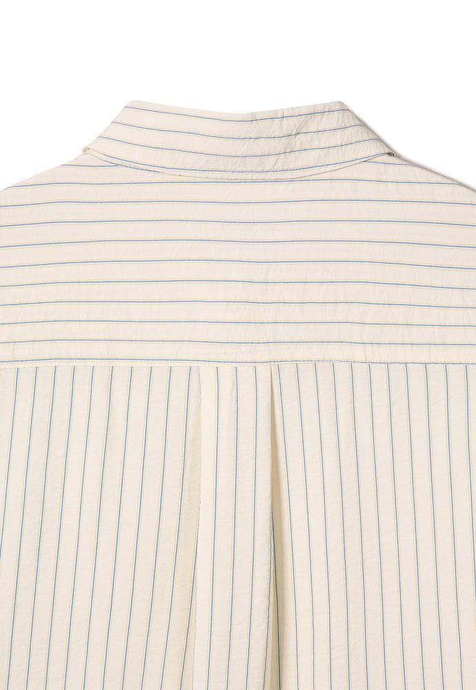 Art if acts - Wrinkle Rayon Half Shirt (Cream/Liberty Blue) product image 9 | TRAB K-Fashion Australia