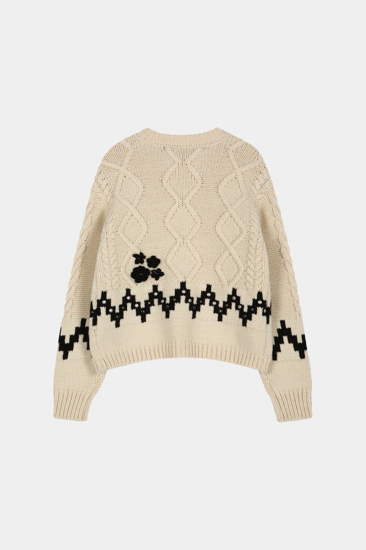 Andersson Bell - Fiori Camelia Cardigan (Ecru) product image 9 | TRAB K-Fashion Australia