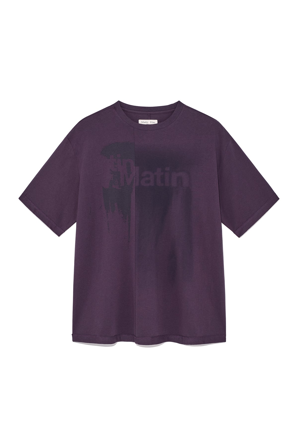 Matin Kim - Unbalance Printing Top (Purple) product image 1 | TRAB K-Fashion Australia