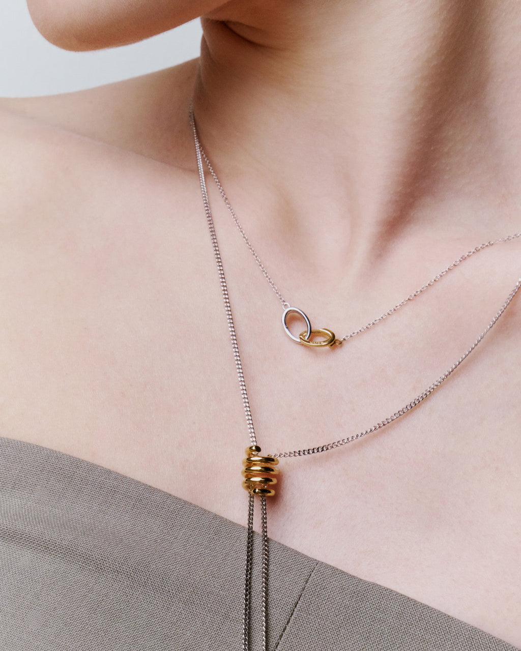 Numbering - Interlocking Coil Necklace #4816 product image 4 | TRAB K-Fashion Australia