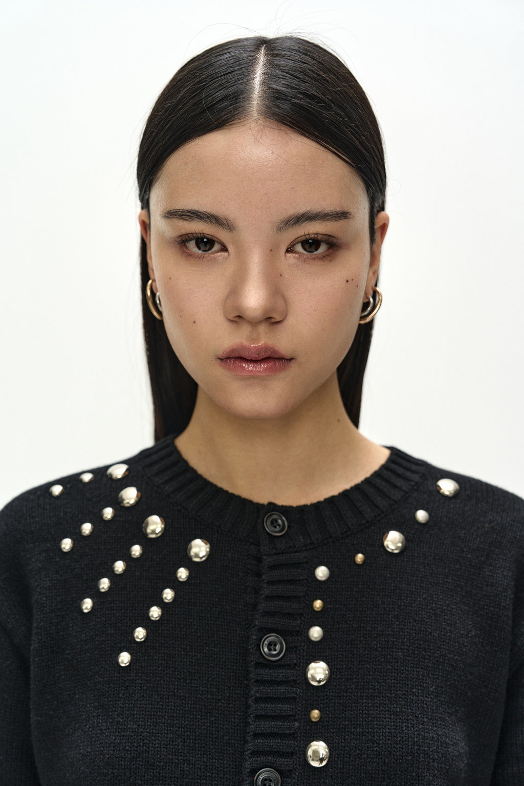 Andersson Bell - Roghen Studded Cardigan (black) (Black) product image 10 | TRAB K-Fashion Australia