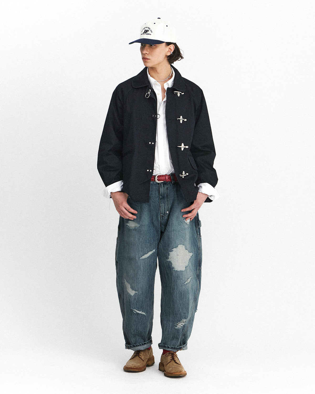 Eastlogue - Damaged Carpenter Pants (Vintage Indigo) product image 1 | TRAB K-Fashion Australia