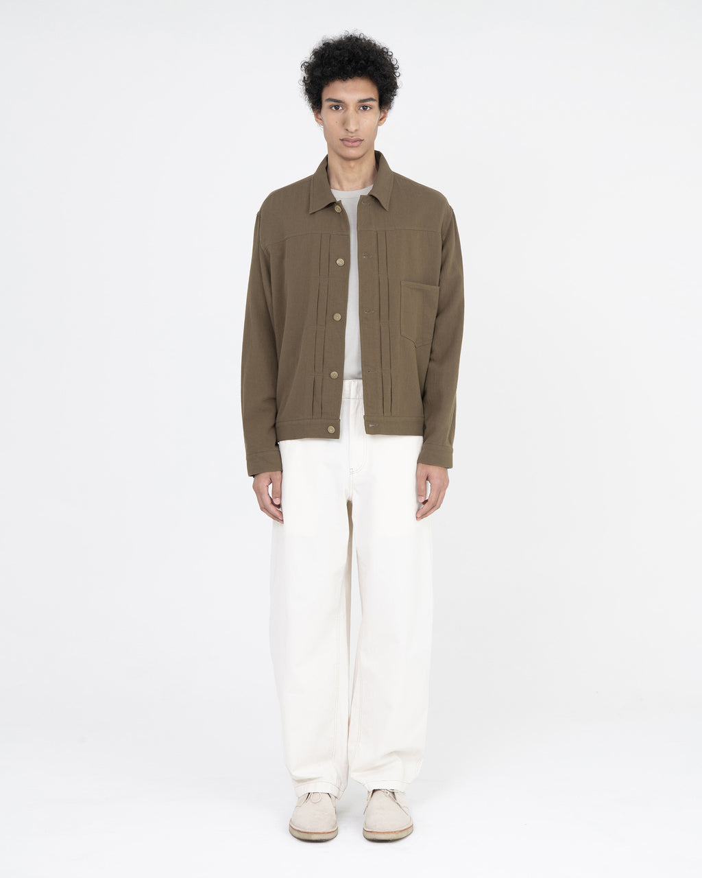 Brownyard - Type 1 Trucker Jacket (Mocha) product image 1 | TRAB K-Fashion Australia
