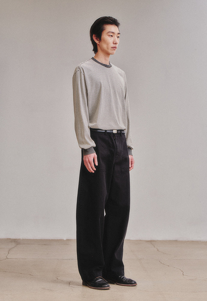 Art if acts - Curved Fatigue Trousers (Black) product image 7 | TRAB K-Fashion Australia