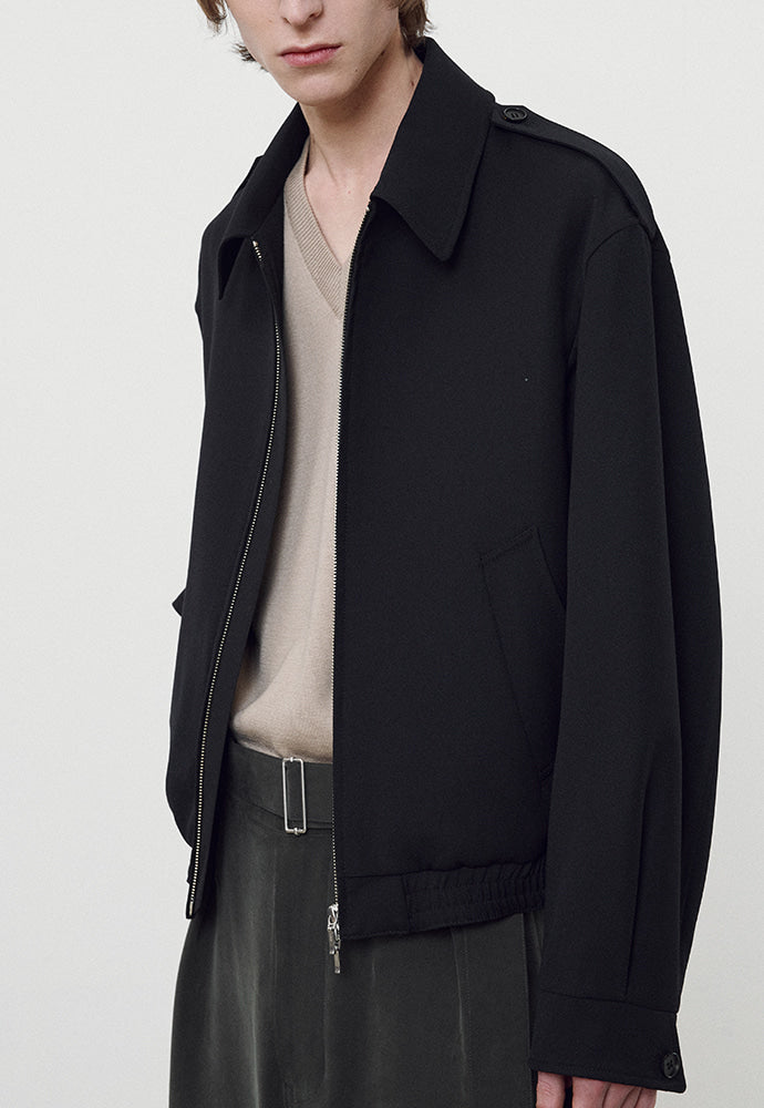 Tonywack - Wool Twill Epaulet Blouson (Midnight) product image 6 | TRAB K-Fashion Australia