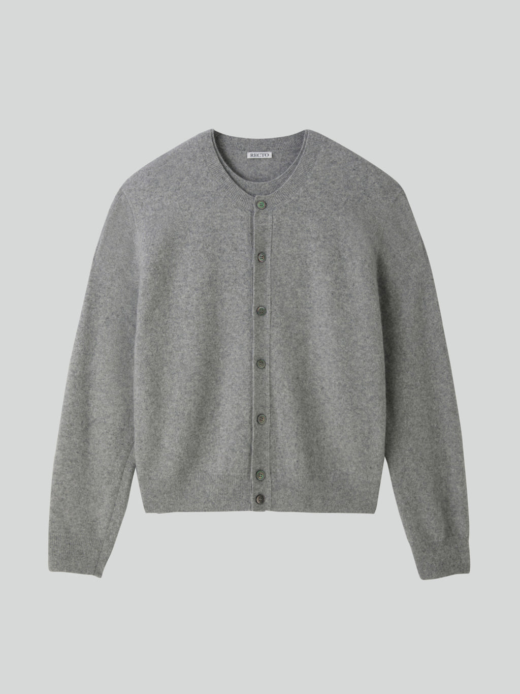 Recto - Crew Neck Layered Cardigan Knit Top (Melange Grey) product image 8 | TRAB K-Fashion Australia