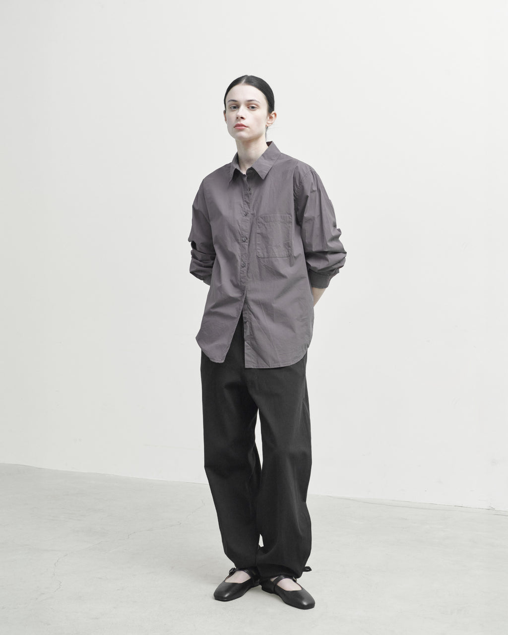Brownyard - Button Hem Pants (Black) product image 1 | TRAB K-Fashion Australia