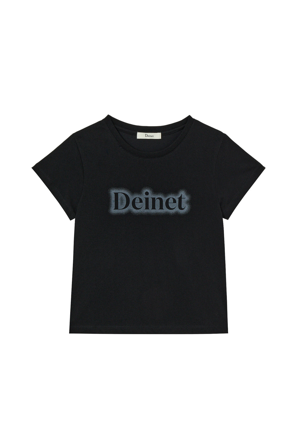 Deinet - Spray Logo Pigment T-Shirt (Black) product image 1 | TRAB K-Fashion Australia