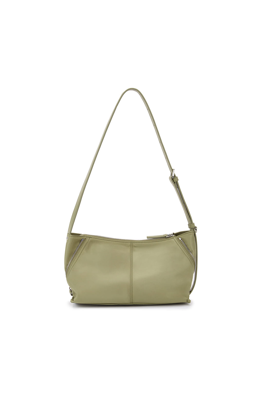 Matin Kim - Side Zipper Fabric Two Way Bag (Khaki) product image 2 | TRAB K-Fashion Australia