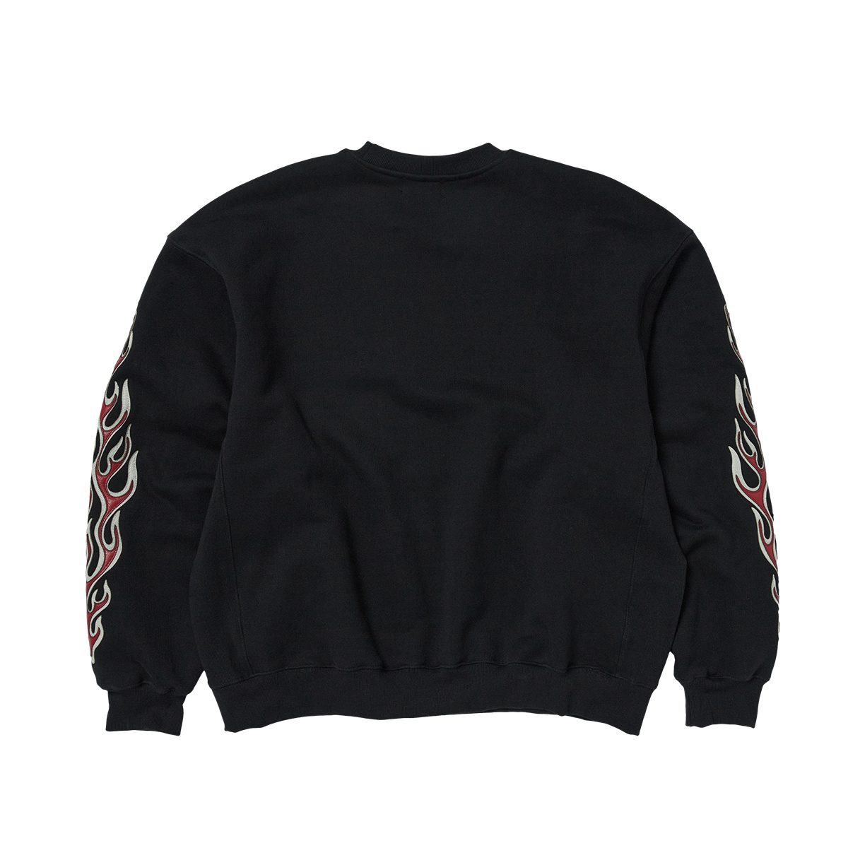 Thug Club - Leather Flame Sweatshirt (Black) product image 2 | TRAB K-Fashion Australia